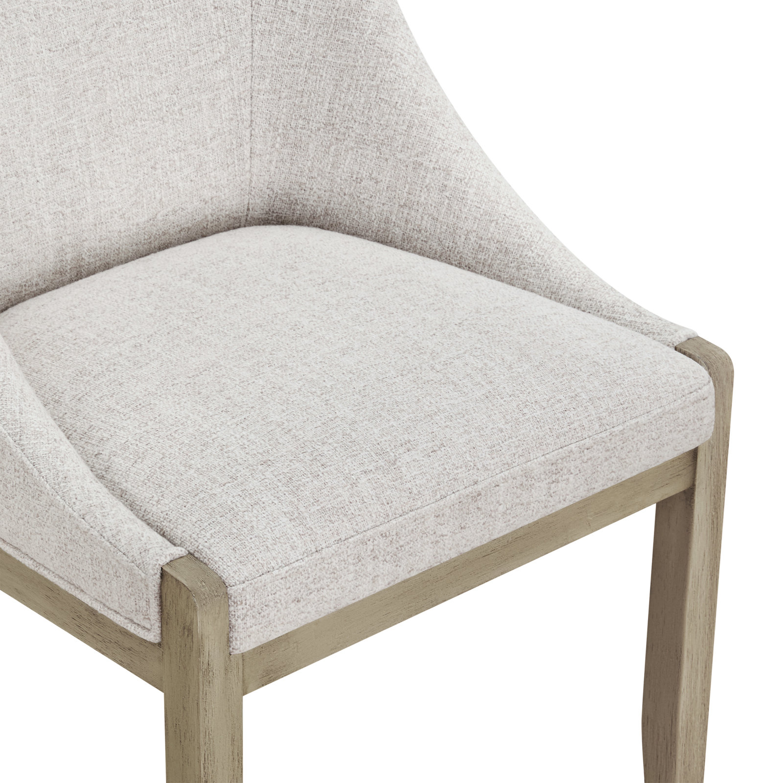 Nerina Pine Dining Chair, Nathan Wheat Performance Tweed