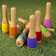 Hey! Play! Solid Wood Bowling with Carrying Case