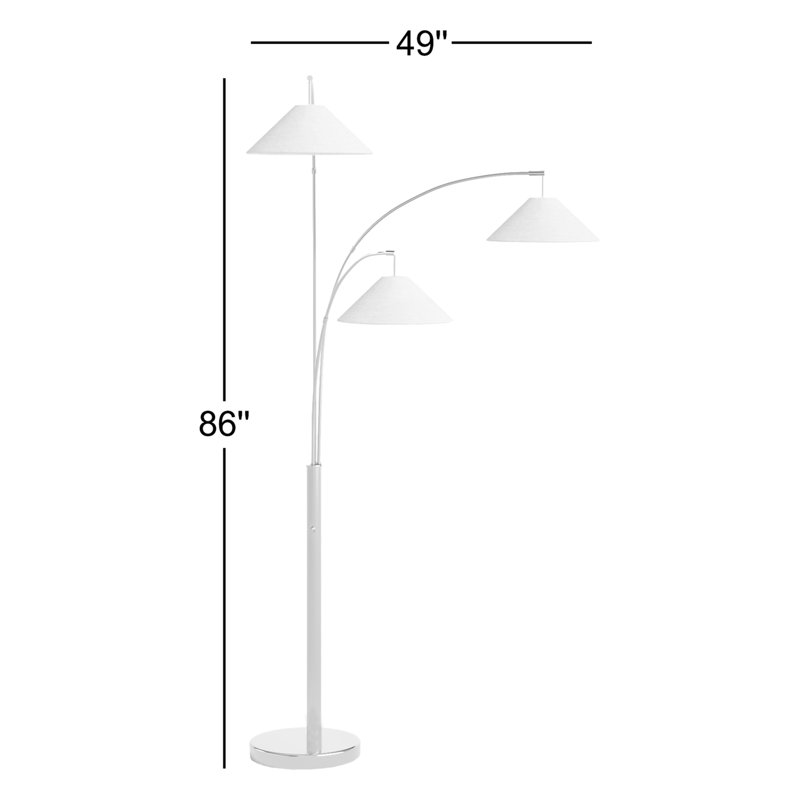 Lampe sur pied à branches 86 po Braxton, Brun pâle, Bronze foncé