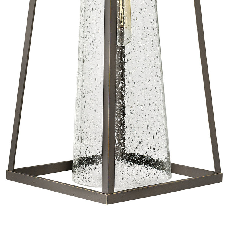 Lanterne murale d'extérieur 1 lumière Burke Bronze, H 18,5 po x l 10,3 po x P 9,8 po