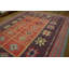 Tapis rétro rétro Mid-Century en coton tissé à plat à motif géométrique indien