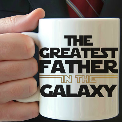 Grand père dans la tasse à café galaxy