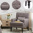 Arnice 29" W Button Tufted Upholstered Club Chair with Nailhead Trim (Set of 2)-1011761738