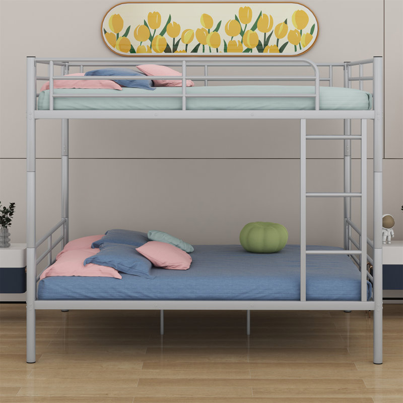 Metal Bunk Bed, Silver