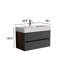 Buffet de salle de bain en noyer Grace Walther-121074104