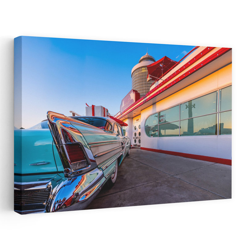 Nostalgic 1950'S Americana Contemporary Wall Art, 40" H x 60" W