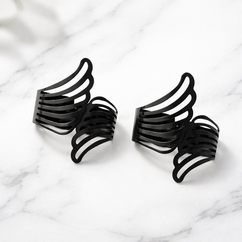 Embrasses de rideaux Angel Cuff, Noir