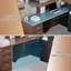 L-Shaped Reception Desk with Lockable Drawers and Storage Shelves, Multi-Functional Computer Desk for Office-27733806-27733802