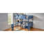 Lit d'économie d'espace, lit mezzanine double en bois massif