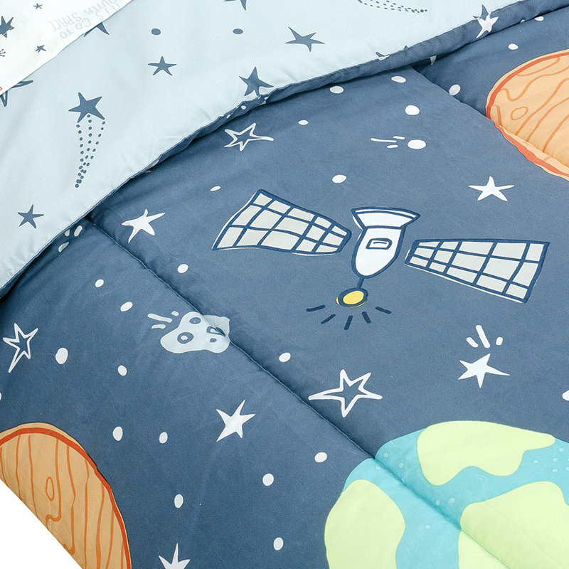 Space Bed And Curtains Channel Comforter, Twin