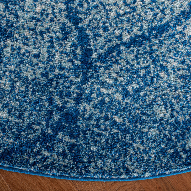Valeria Performance Geometric Rug, Round 6'7"