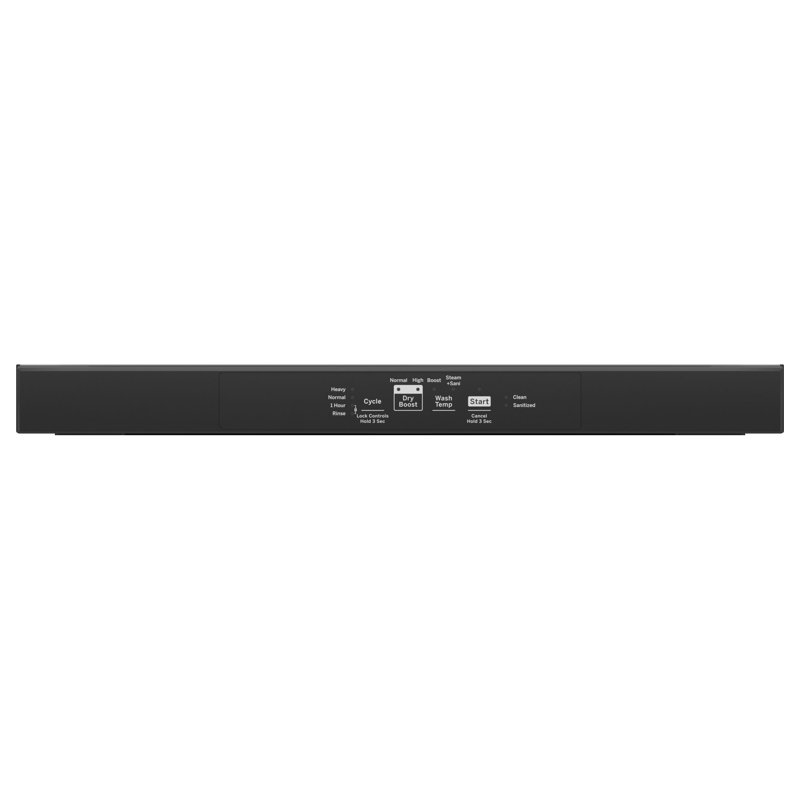 24" 55 dBA Smart Built-In Digital Control Dishwasher, Black