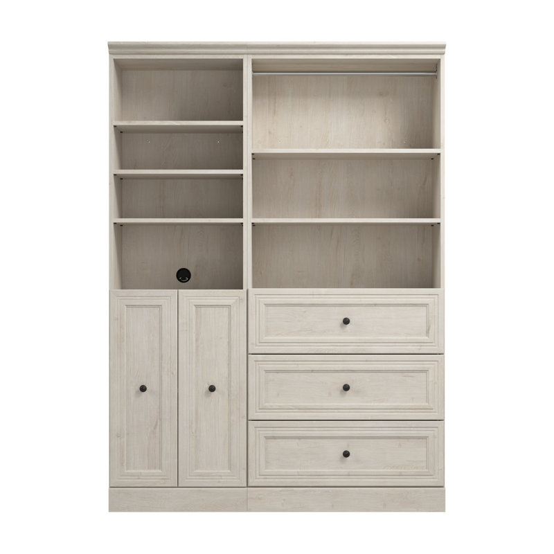 Oneybrook 60'' Walk-In Tower, Linen White Oak