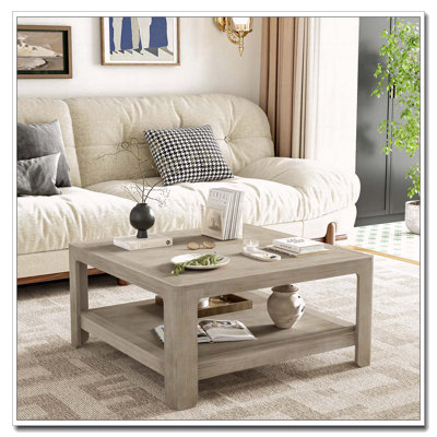 Table basse carrée avec rangement