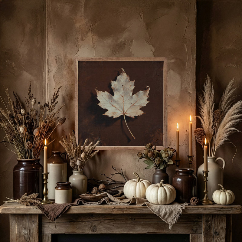 Neutral Maple Leaf, H 24 po x l 24 po