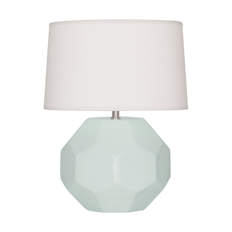 Franklin Table Lamp, 16.5" H x 12.5" W x 12.5" D, Celadon