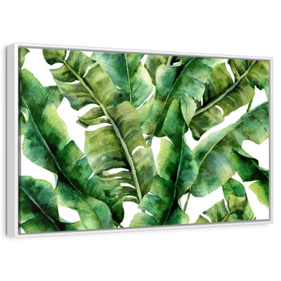 Feuilles de bananier abstraites