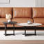 Table basse simple de style crème rétro