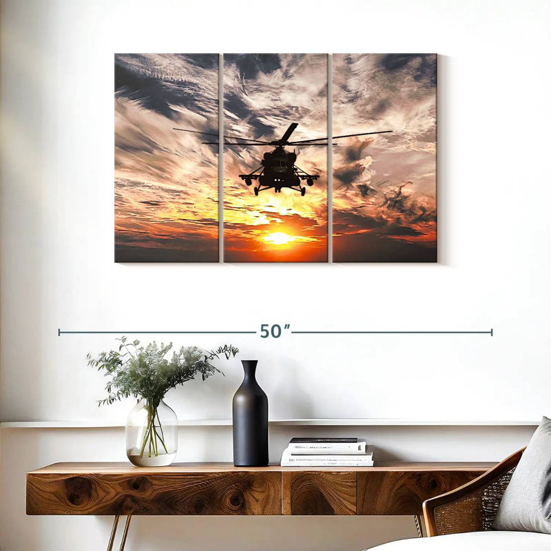 Mait Navy Helicopter, 24" H x 38" W