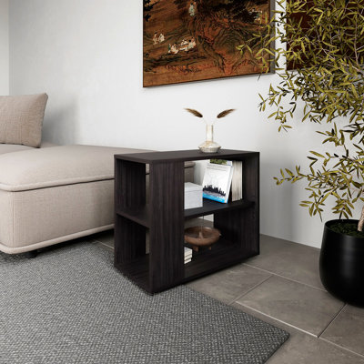 Table d'appoint Rio Verde en mélamine avec rangement ouvert