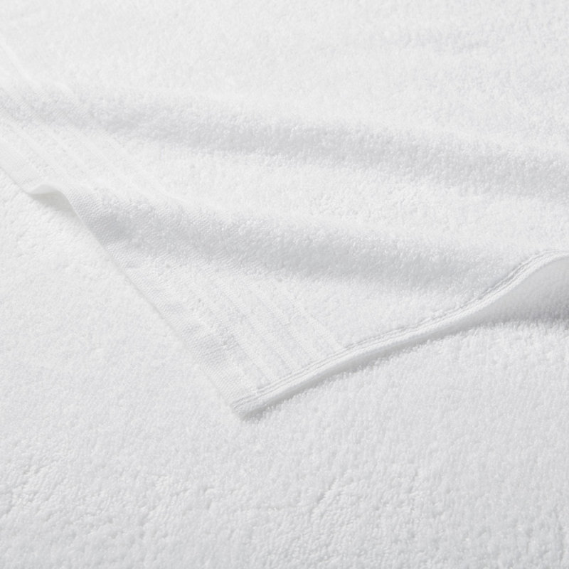 100% Cotton Quick Dry 12 Piece Bath Towel Set, White