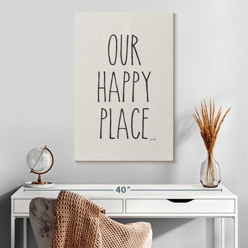 «Our Happy Place», impression murale, H 30 po x l 20 po