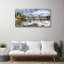 Landscape Mountain Forest Lake - No Frame Print on Glass