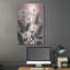 Art mural en métal «Daisies blanches sur fond rose» de Winston Porter par Momart-412404581