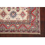 Tapis oriental géométrique Kazak noué à la main 4 x 6