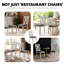 Chaise en bois d'hévéa classique avec coussin en cuir - assise robuste et confortable