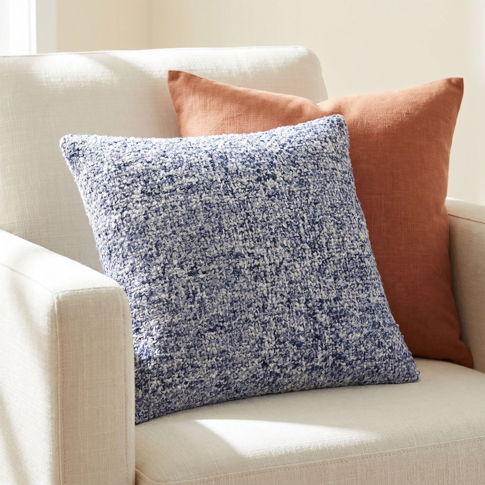 Tamari Pillow Cover, 22"H x 22"W, Polyester/Polyfill, Tuscany