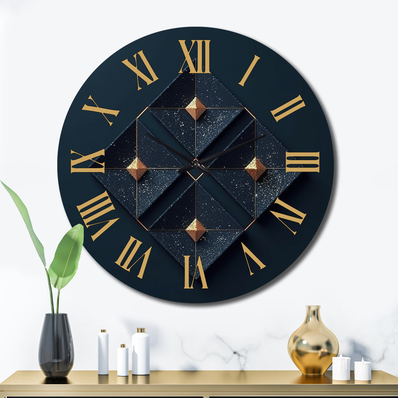 Colis - Modern Geometric Wall Clock, Extra Large