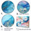«Pink and Blue Glacier Sunrise I», ensemble d'art mural sur toile à formes abstraites-111755923-112014604