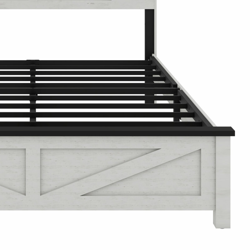Tête de lit avec lumières DEL et station de charge, avec tête de lit et espace de rangement caché, Lit double 