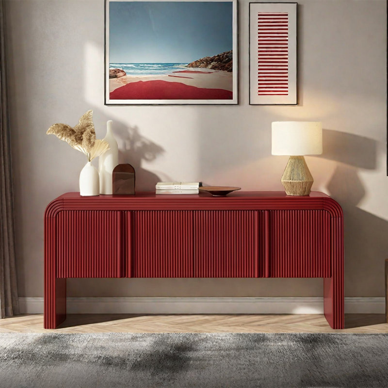 Modern Multifunctional Practical Console Table, 31.5" H x 70.87" W x 15.75" D