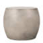 Table d'appoint d'extérieur en béton léger - forme ovale minimaliste pour patio, gris, l 24,48 po x P 17,72 po, H 20,45 po, sans assemblage Design contemporain convexe prêt à se transformer