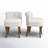 Modern Tufted Velvet Side Chair with Solid Wood Legs-696709291