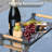 Aluminum Outdoor Tray With FSC Teak Handle – Weather-Resistant, Non-Assembly