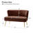 Euclid 47" Velvet 2-Seat Armless Loveseat-835275395