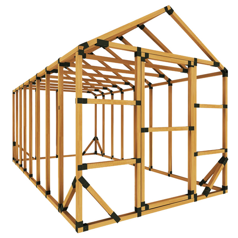 Ensemble de fondation pour remise de l 8 pi. P 10 pi, 8,5 pi H x 8 pi L x 16 pi P