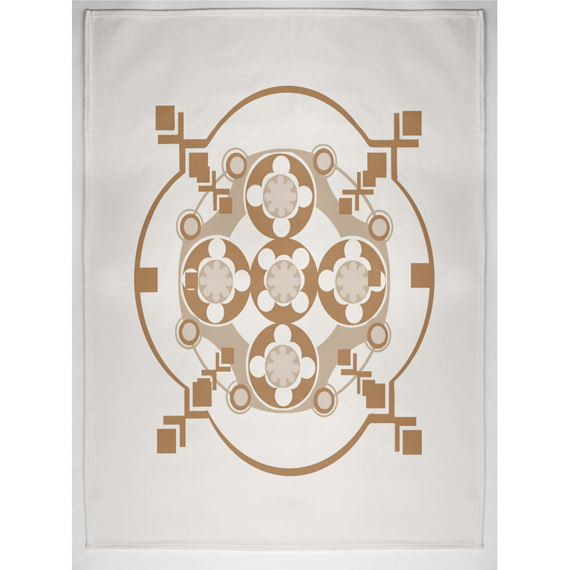 Schulze Plain Weave / Muslin Throw Blanket, Brown