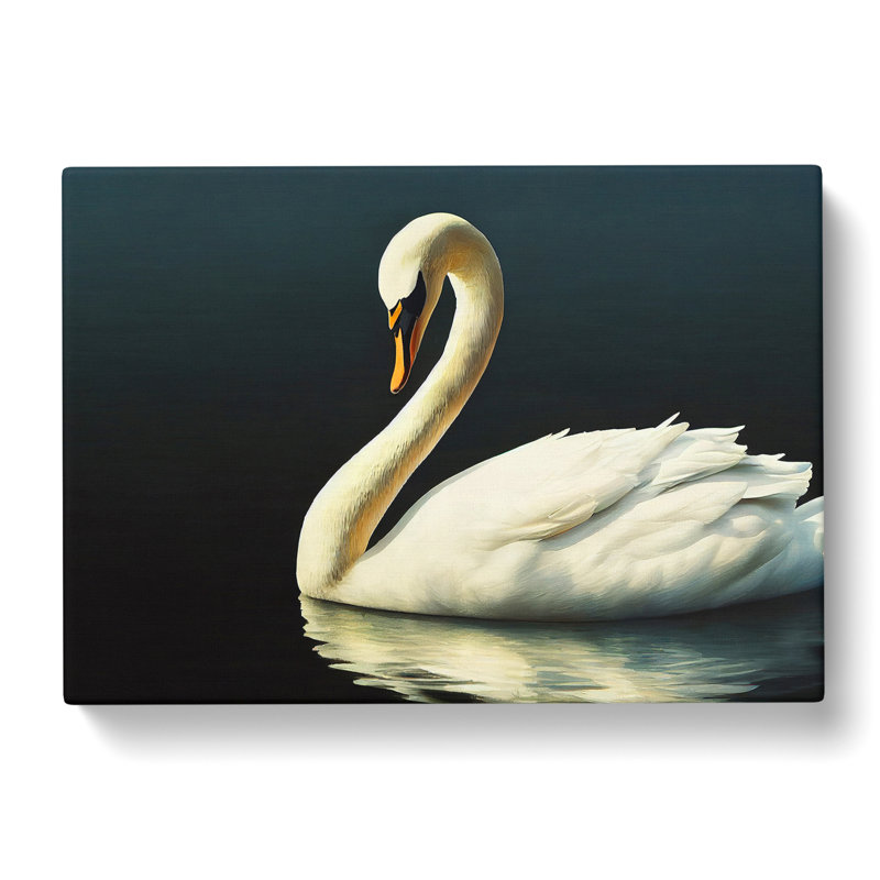 Unbelievable Swan - Wrapped Canvas, 35cm H x 50cm W x 3cm D