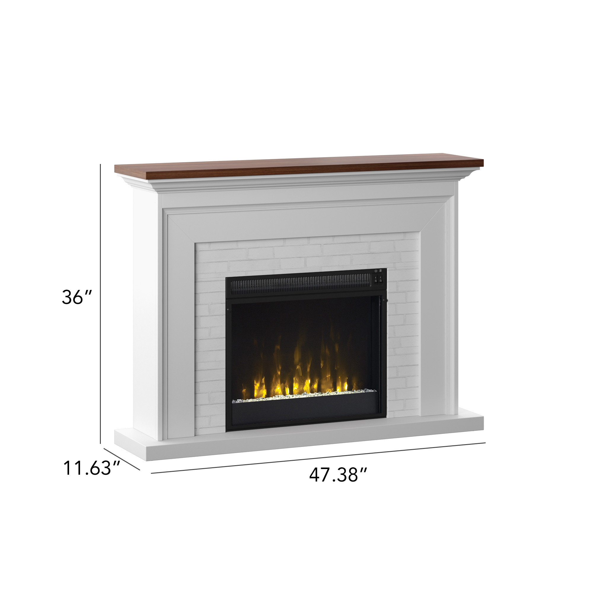 Ellington Circle Electric Fireplace