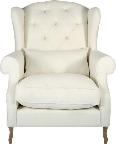 Upholstered Wingback Chair