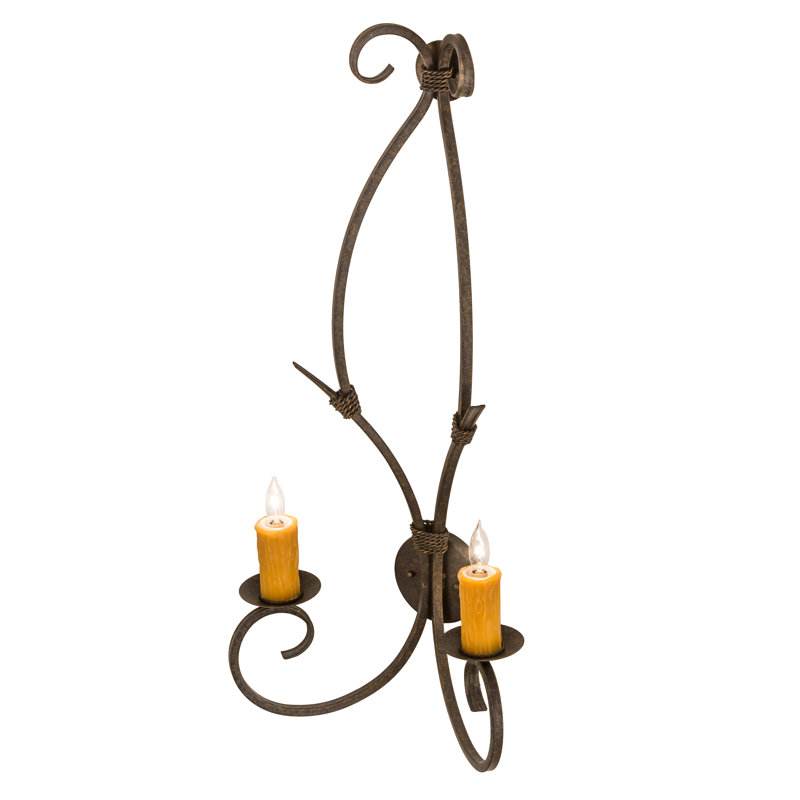 Lampe murale bougie 2 lumières Grissom