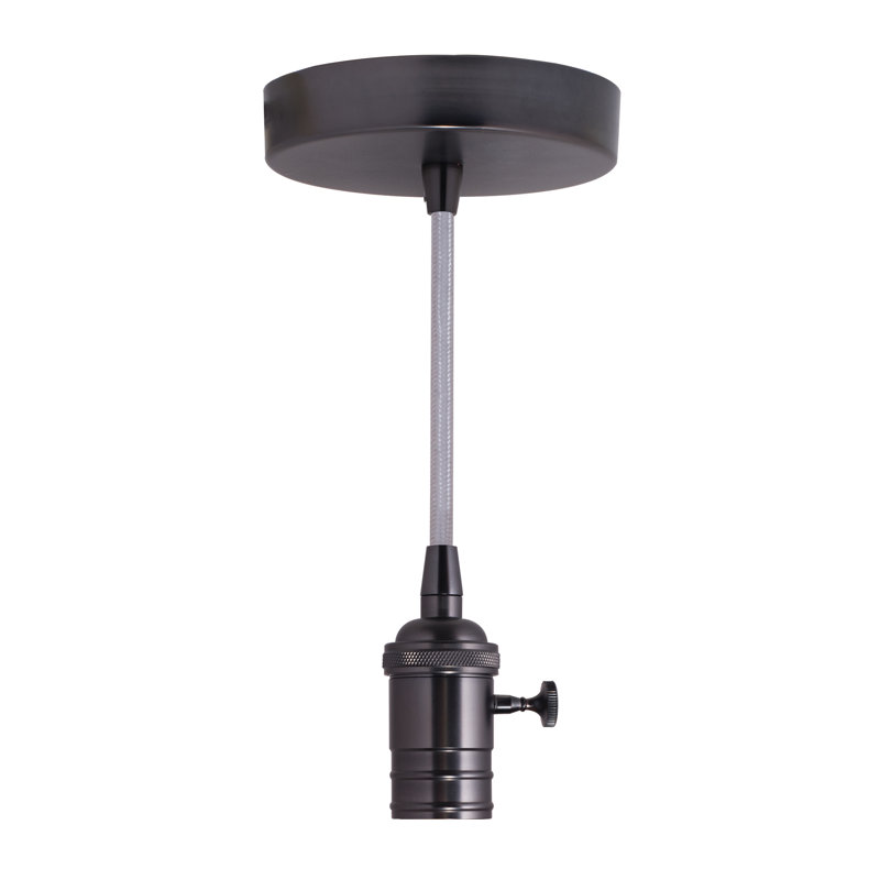 Luminaire suspendu simple, Blanc, Noir