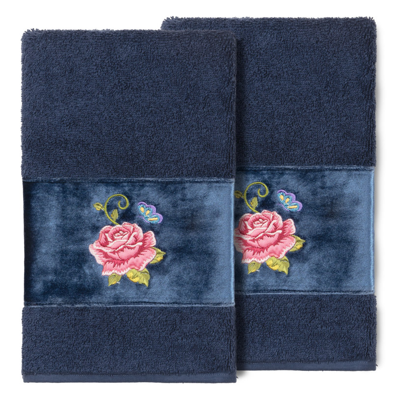 Mckim Turkish Cotton Hand Towel, Midnight Blue