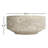 D9.5X4.5" Decorative Cream Marble Bowl With Raised Edges