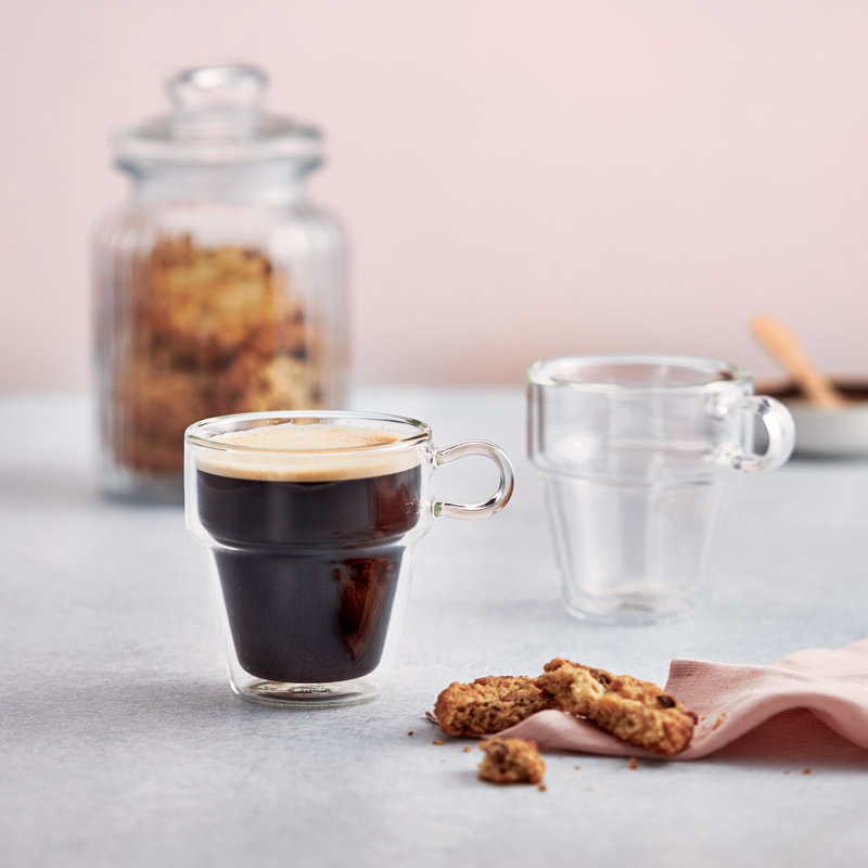 Judge, Duo - Double Walled Glass Stackable Coffee Cups