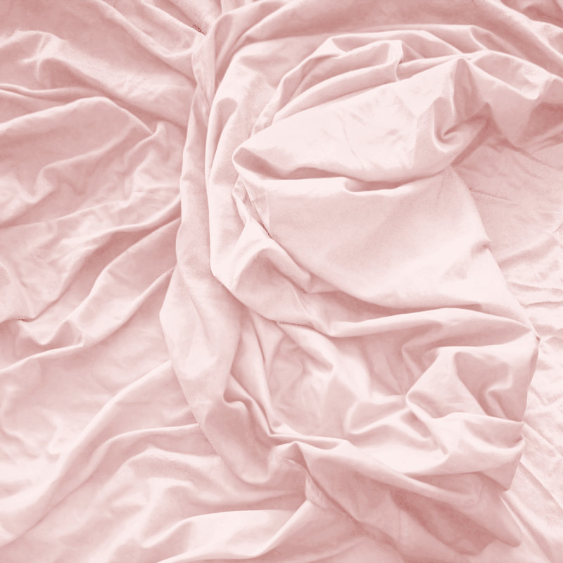 Classic Cool & Crisp 100% Cotton Percale 4-Piece Sheet Set, King, Light Pink